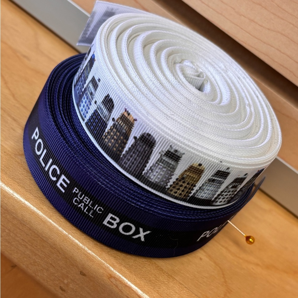 Doctor Who Themed Grosgrain Ribbon